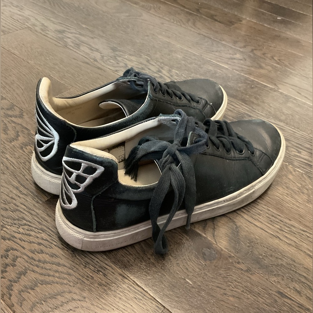 Sophia Webster black sneakers white sole